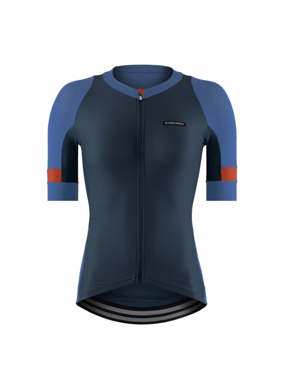 MAILLOT MENDIA - AZUL/NARANJA